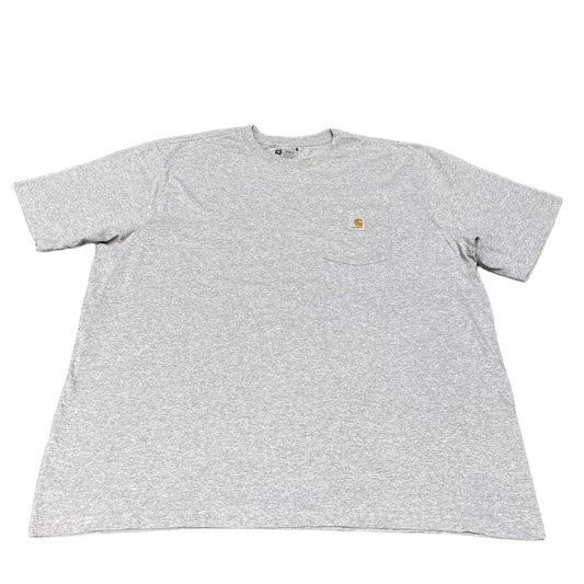 Carhartt Pocket T-Shirt Mens XL Grey Heather Loose Fit Short Sleeve Workwear Tee
