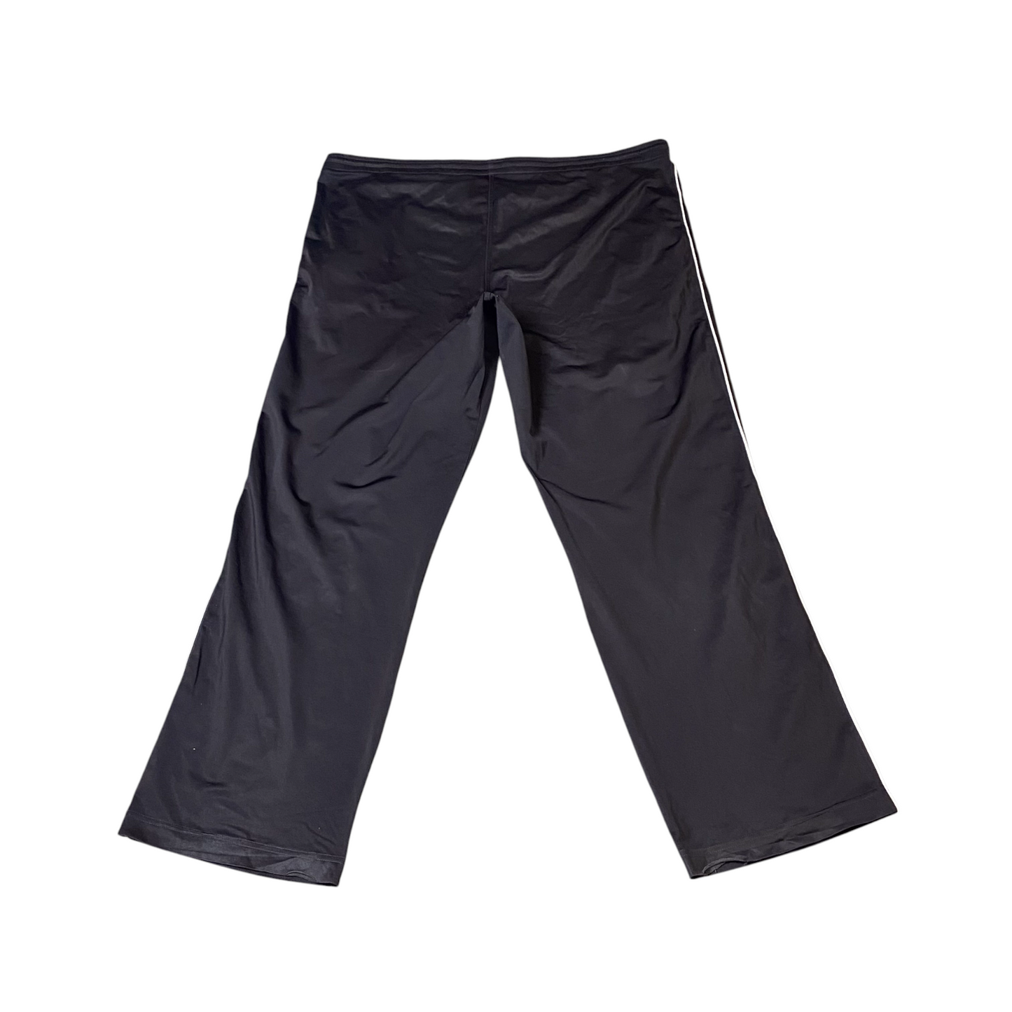 PUMA Joggers Mens 2XL Black Logo Elastic Waist Wide Leg Relaxed Fit Track Pants