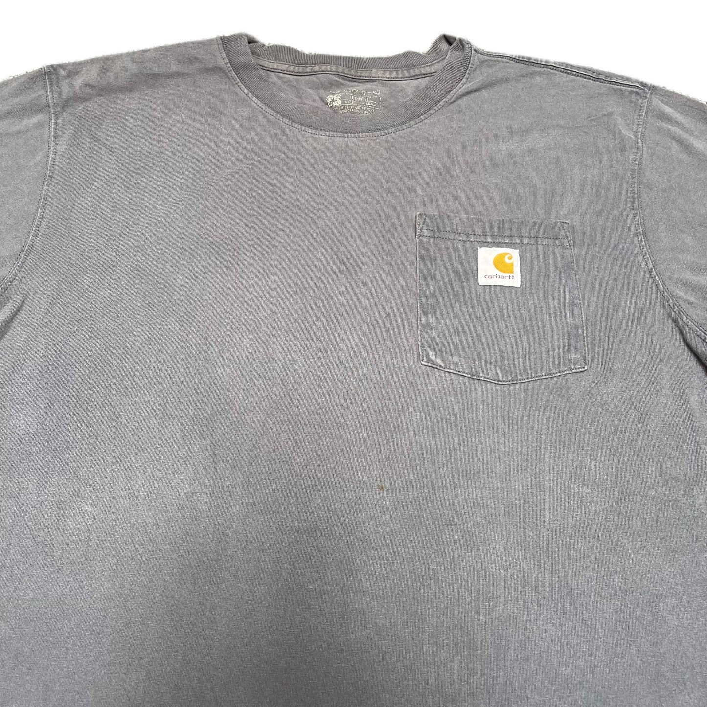 Carhartt Pocket T-Shirt Mens M Grey Loose Fit Short Sleeve Workwear Summer Tee