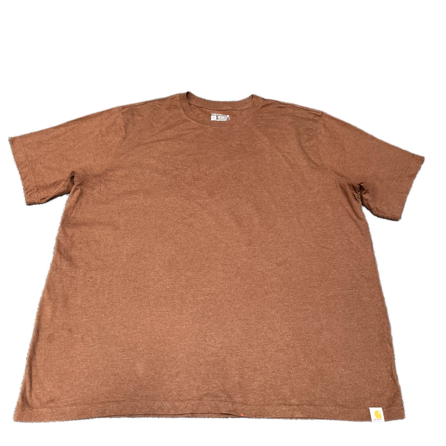 Carhartt T-Shirt Mens XL Brown Graphic Logo Relaxed Fit Short Sleeve Summer Tee