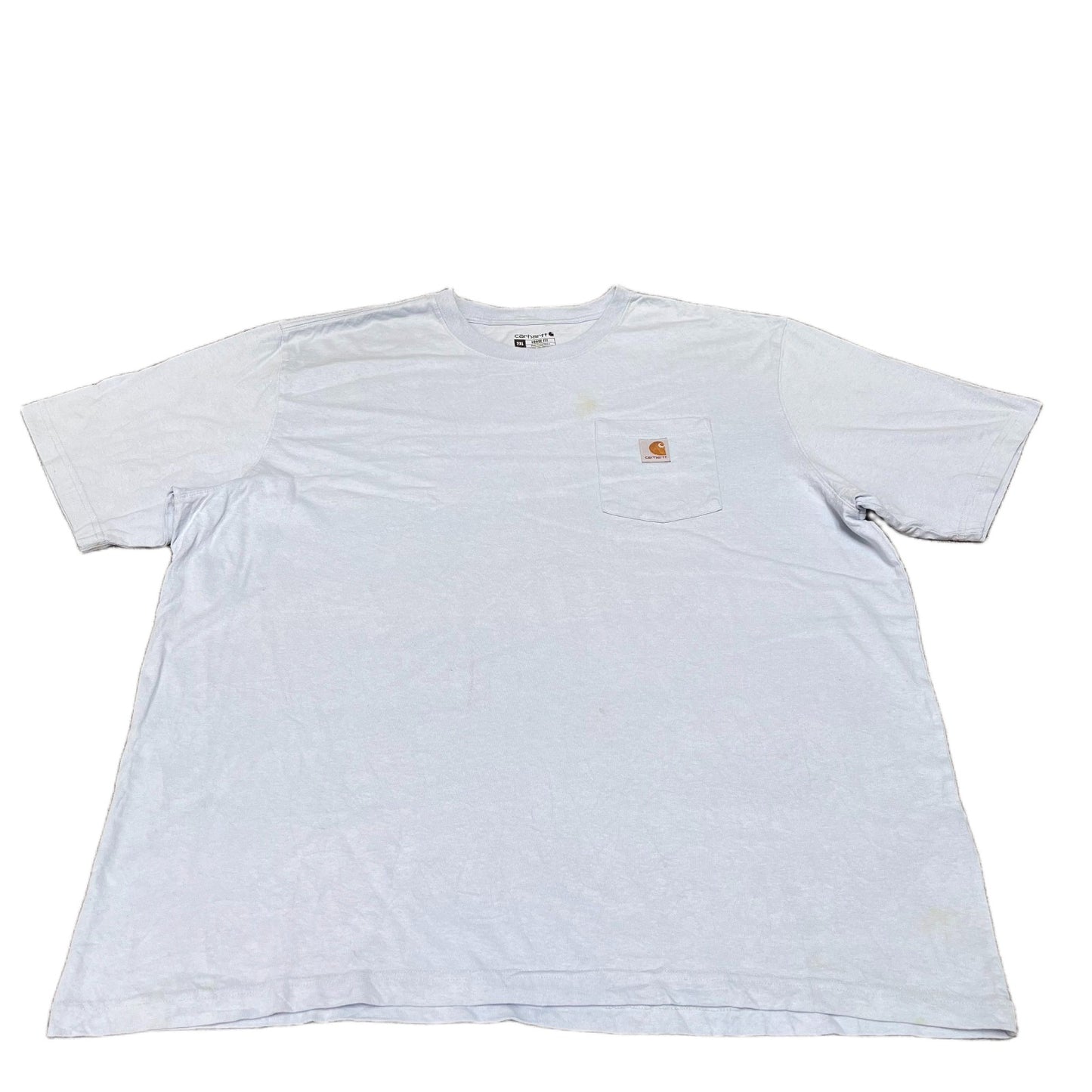 Carhartt Pocket T-Shirt Mens XL Tall Blue Loose Fit Short Sleeve Workwear Tee
