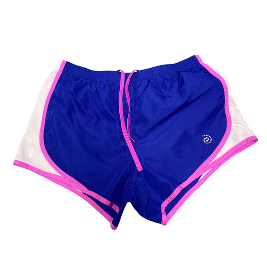 Be Inspired Running Sprinter Shorts Small Blue Elastic Waist Drawstring Athletic
