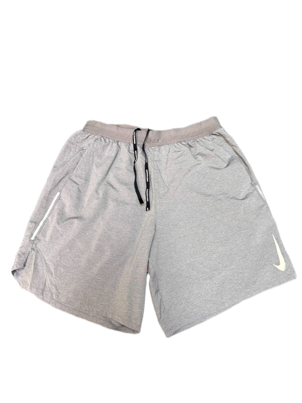 Nike Dri-FIT Running Shorts Fits as Men XS 27" Waist Grey Performance Drawstring