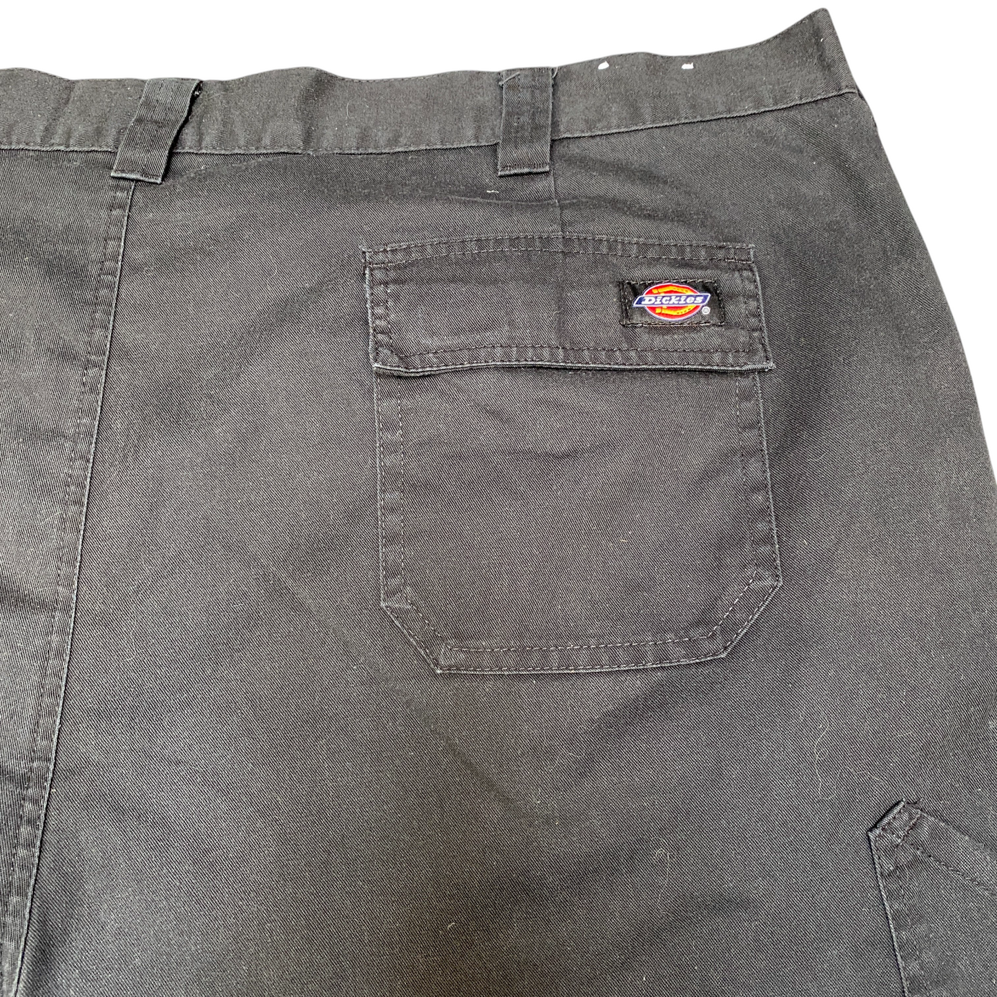 Dickies Workwear Cargo Trousers Mens 49" Waist Black Twill Low Waist Relaxed Fit