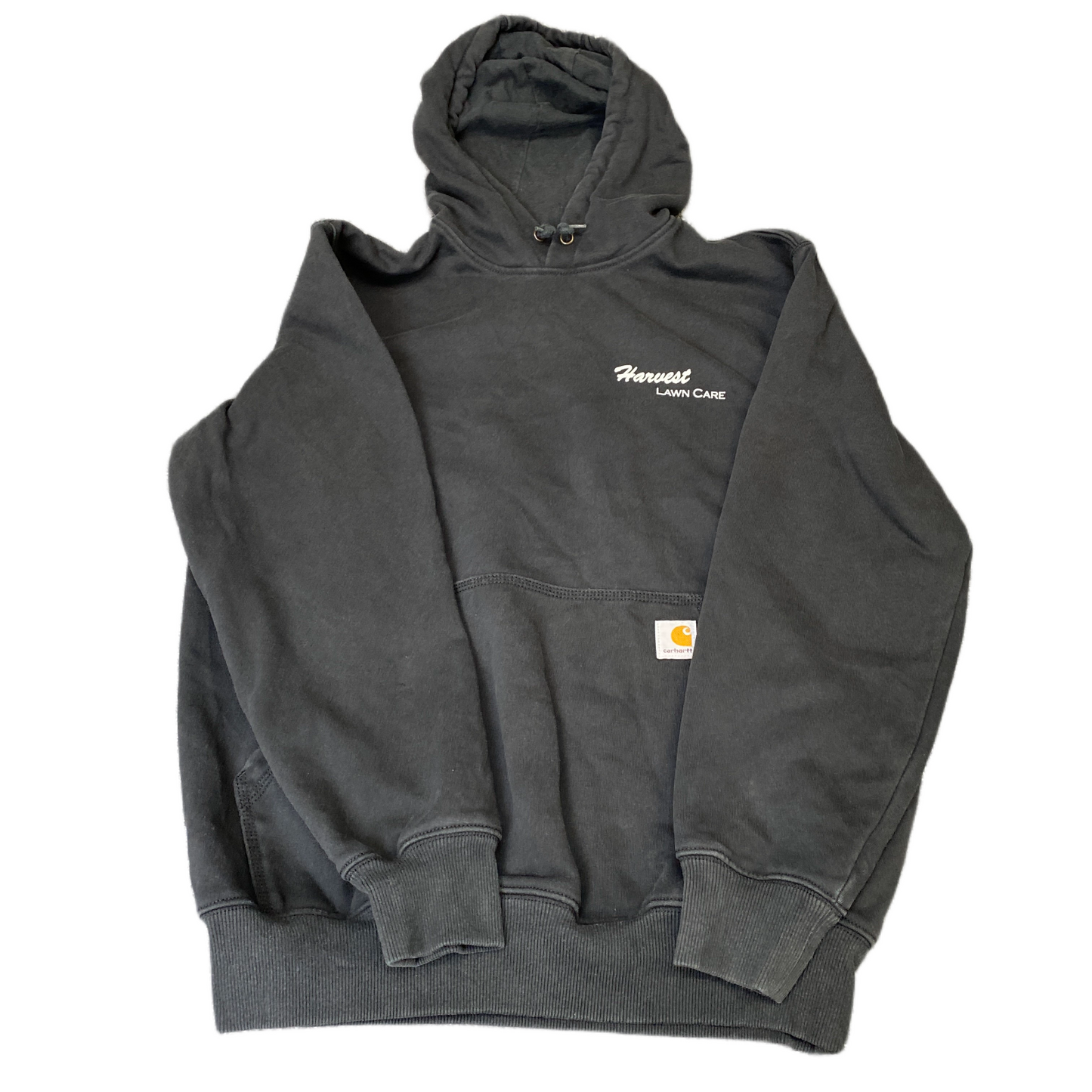 Carhartt Hoodie Mens Medium Black Original Fit Fleece Lined Long Sleeve Pullover