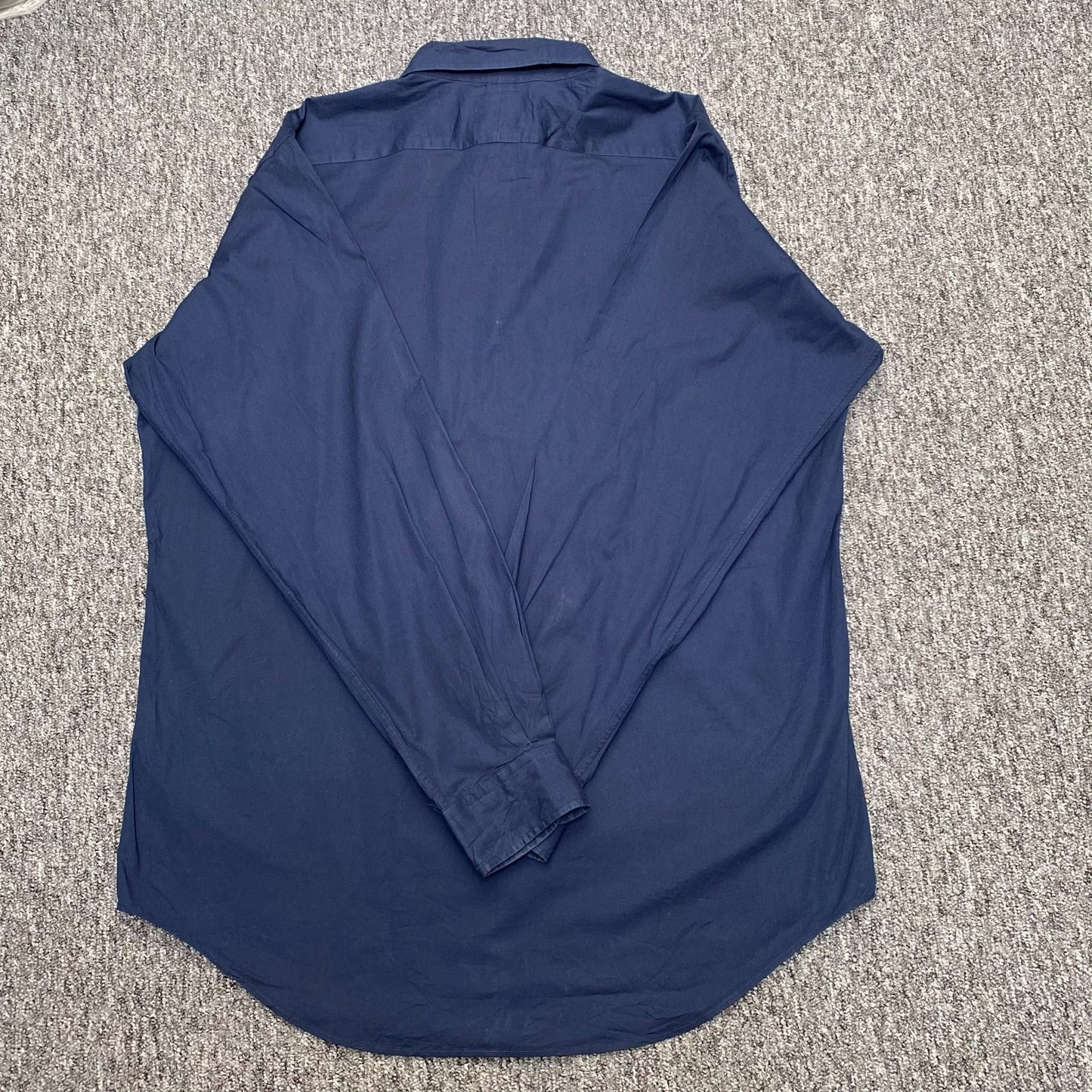 Ralph Lauren Button-Up Shirt Mens Medium Navy Slim Lowell Sport Collar Pony Logo