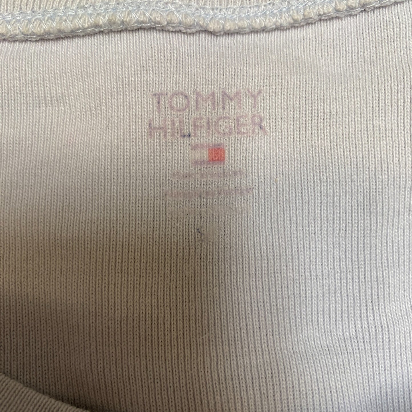 Tommy Hilfiger T-Shirt Girls Small White Short Sleeve Crew Neck Pullover Tee