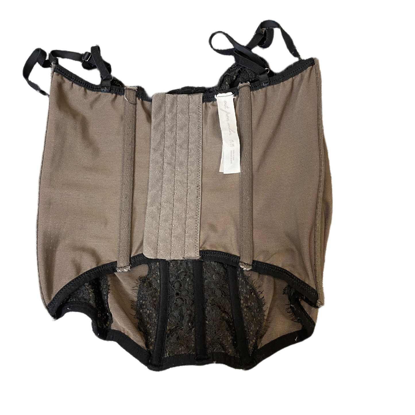 Out From Under Love Corset Top Womens M Brown Underwire Cups Adjustable Straps