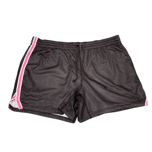 Danskin Now Running Sprinter Shorts Womens XXL Black Mesh Elastic Waist Athletic