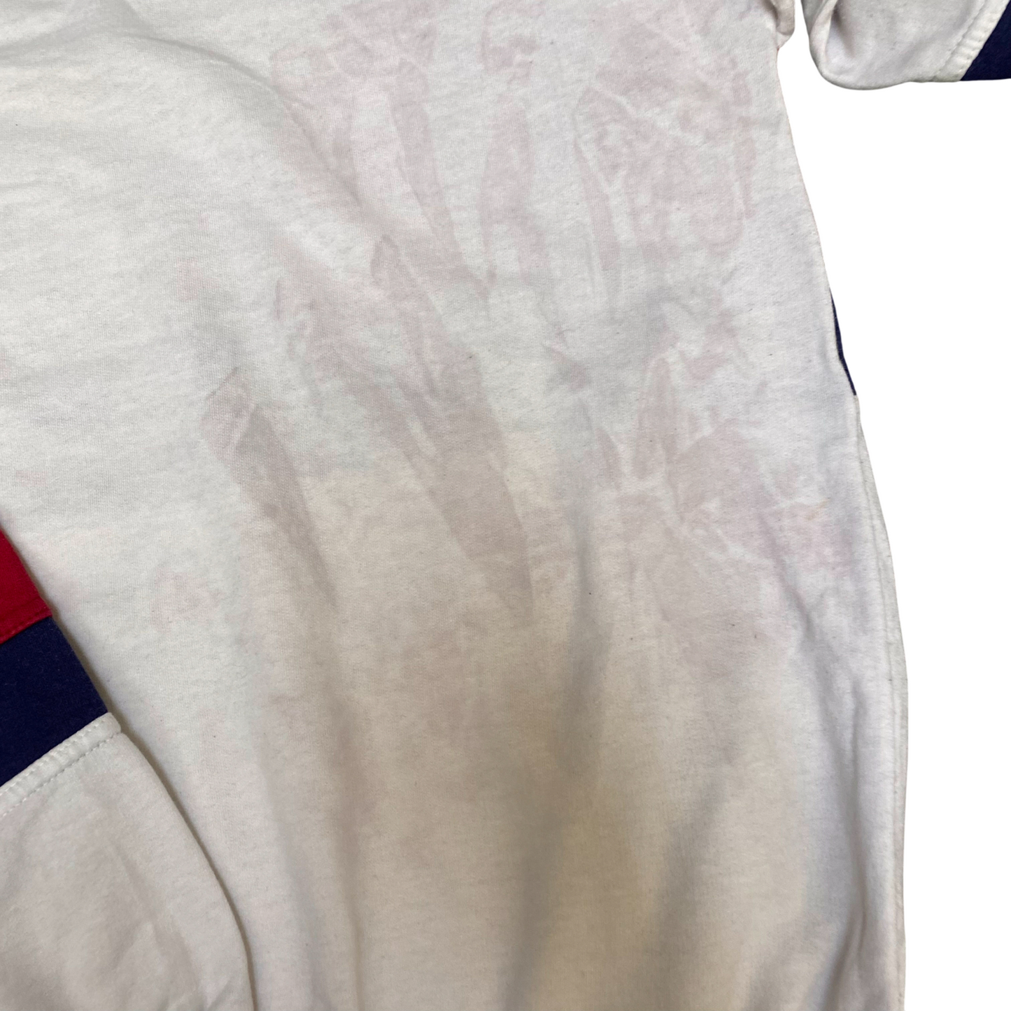 No Problem Sweatshirt Mens Medium Multi Stripes Long Sleeve Crew Neck Pullover