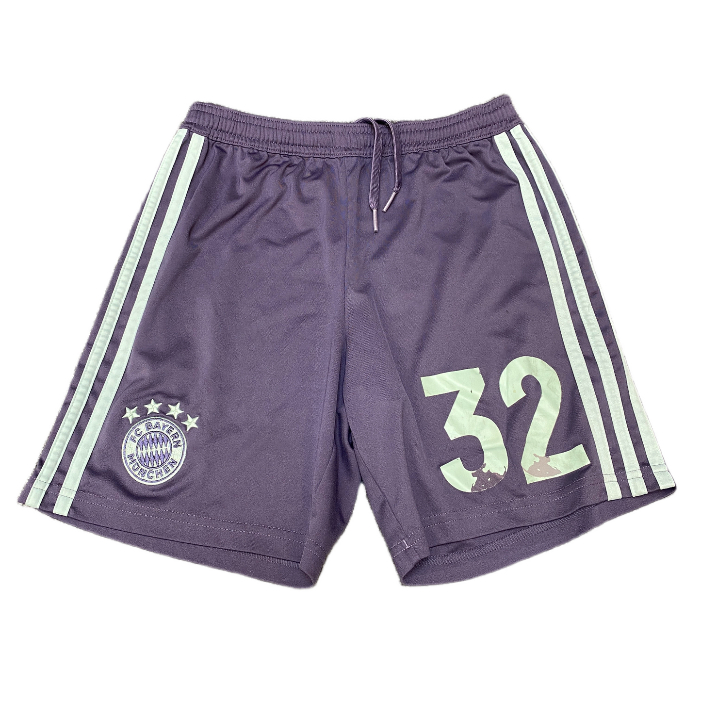 FC Bayern Munich Adidas Football Shorts Boys XS 24" Waist Blue Climalite Stretch