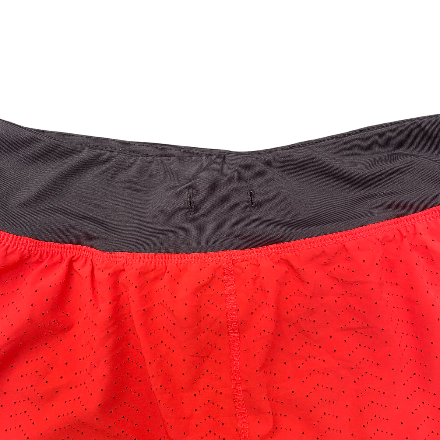 Running Sprinter Shorts Womens Small Orange Lined Mesh Athletic Elastic Waist