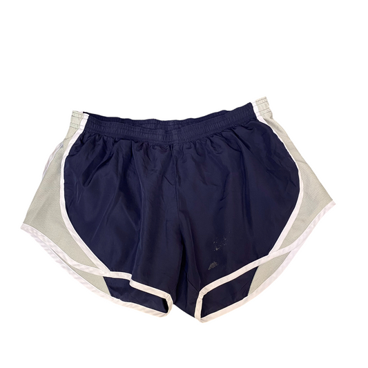 Running Sprinter Shorts Womens Medium Navy Athletic Fit Workout Drawstring Waist