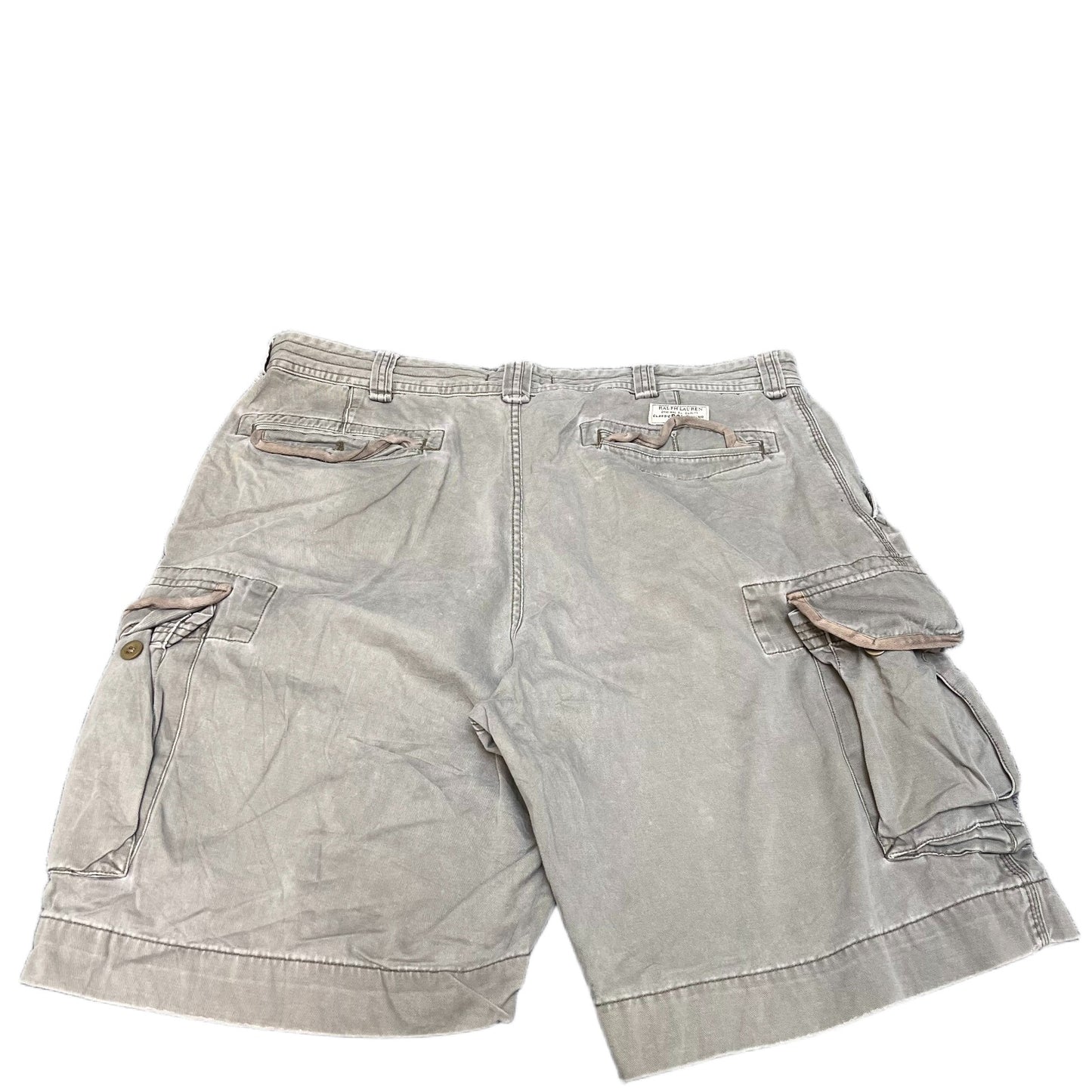 Polo Ralph Lauren Classic Chino Shorts Fits as Mens XL 38" Waist Grey Utility