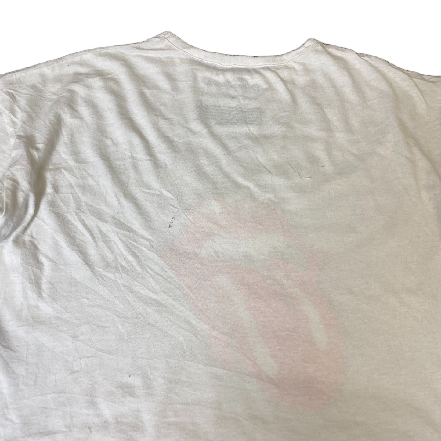 The Rolling Stones Crop T-Shirt Womens Small White Graphic Logo Short Sleeve Tee