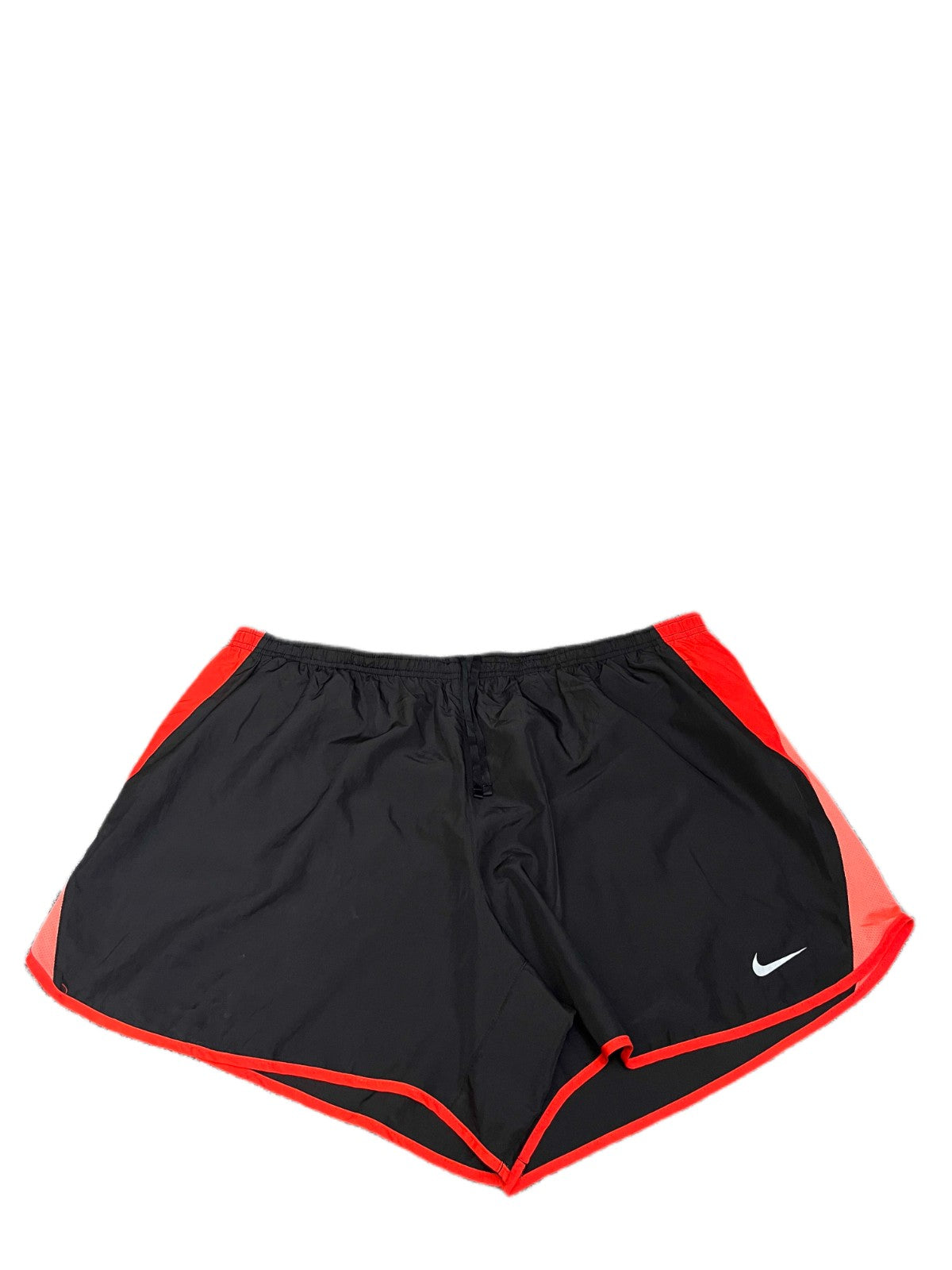 Nike Running Tempo Shorts Fits as Womens 2XL 40" Waist Black Orange Dolphin Hem