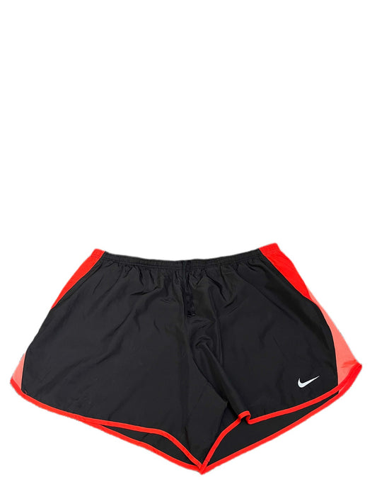 Nike Running Tempo Shorts Fits as Womens 2XL 40" Waist Black Orange Dolphin Hem