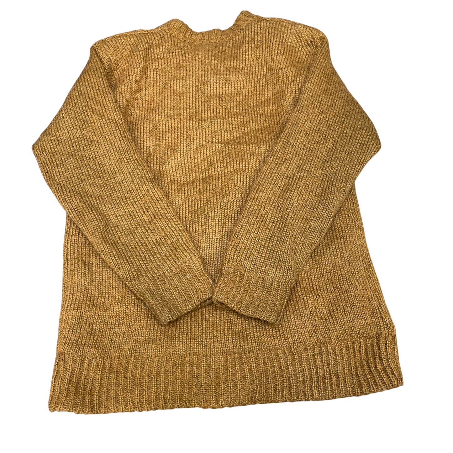SisVeil Cardihan Jumper Womens Medium Mustard Lined Long Sleeve Button Front