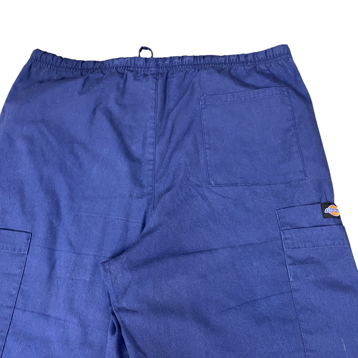 Dickies Medical Scrub Pants Womens XS Navy Blue Stretch Drawstring Elastic Waist