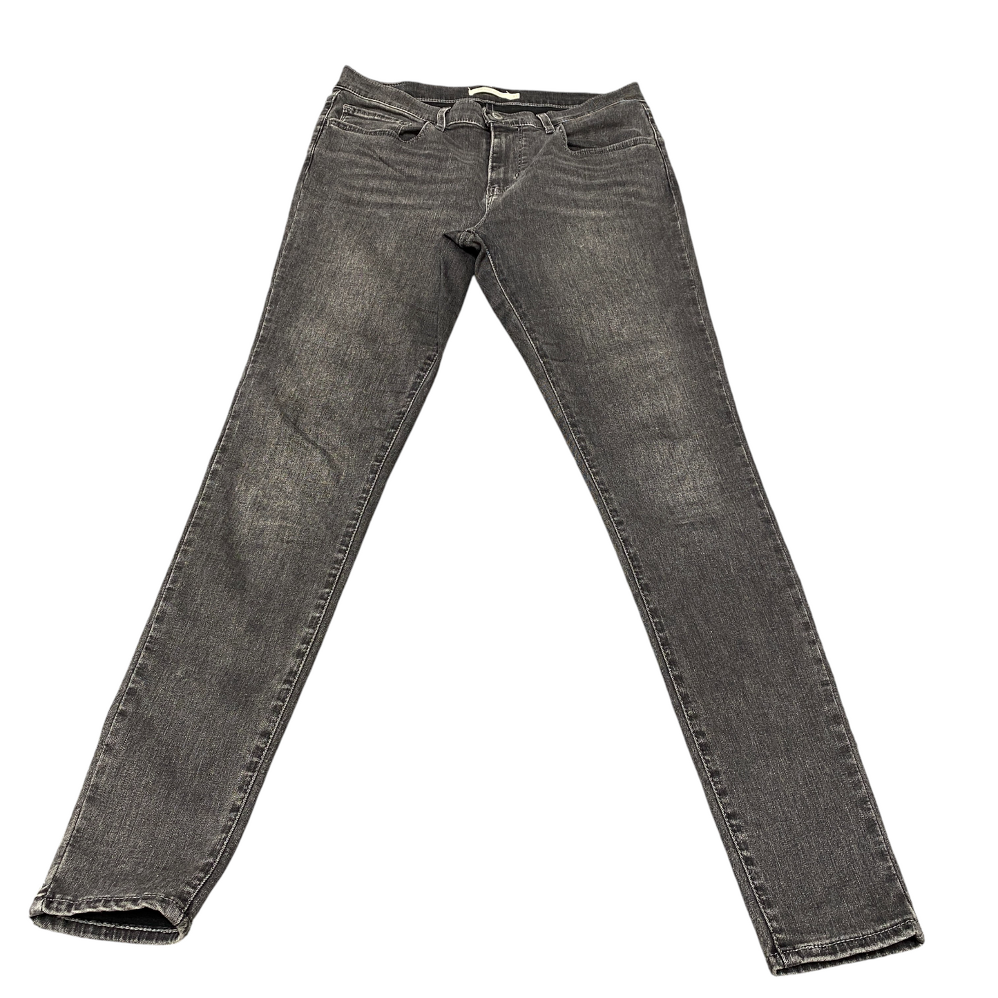 Levi's 710 Skinny Jeans Womens 31" Waist Grey Low Waist Streetwear Grunge Y2K