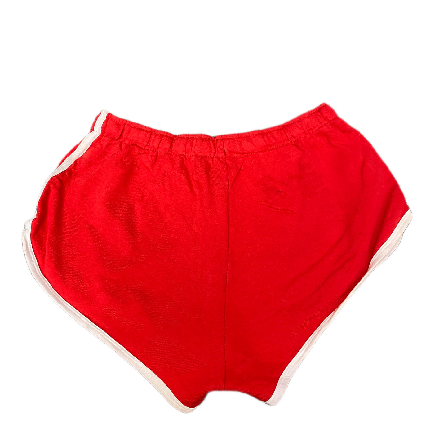 Running Sprinter Shorts Womens M 27" Waist Red Athletic Workout Gym Dolphin Hem