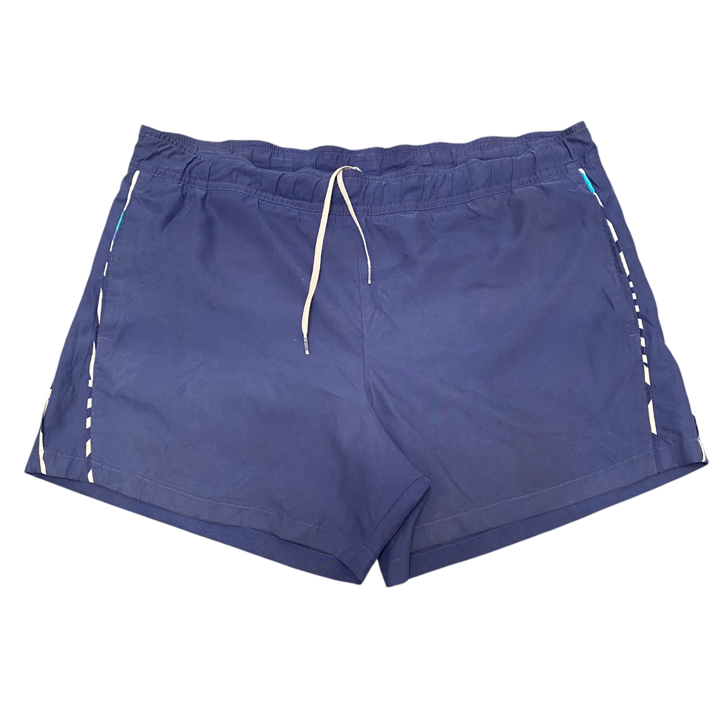 PUMA Swim Beach Shorts Mens 38W Blue Mesh Logo Athletic Drawstring Elastic Waist