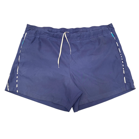 PUMA Swim Beach Shorts Mens 38W Blue Mesh Logo Athletic Drawstring Elastic Waist