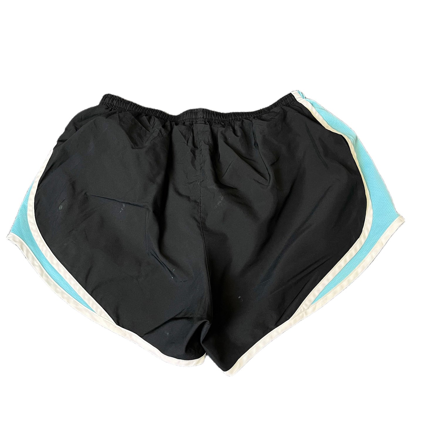 Nike Running Sprinter Shorts Fits as Women S 25" Waist Black Workout Dolphin Hem