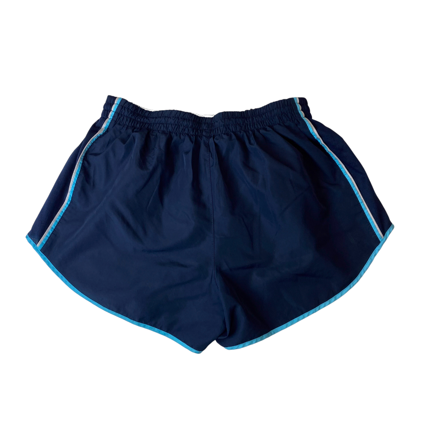 Layer 8 Sprinter Shorts Womens M Blue Quick Dry Running Drawstring Performance