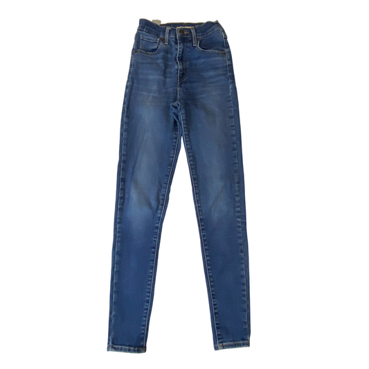Levi's Jeans Womens Small W25 L28 Blue Denim Red Tab Mile High Rise Super Skinny