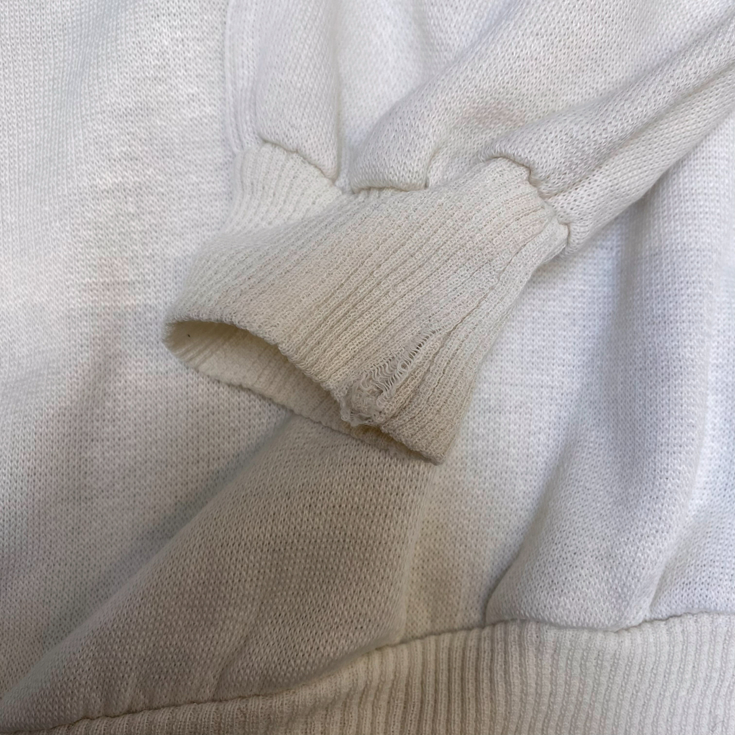 Sweatshirt Womens Large White No Nonsense Spellout Graphic Long Sleeve Pullover