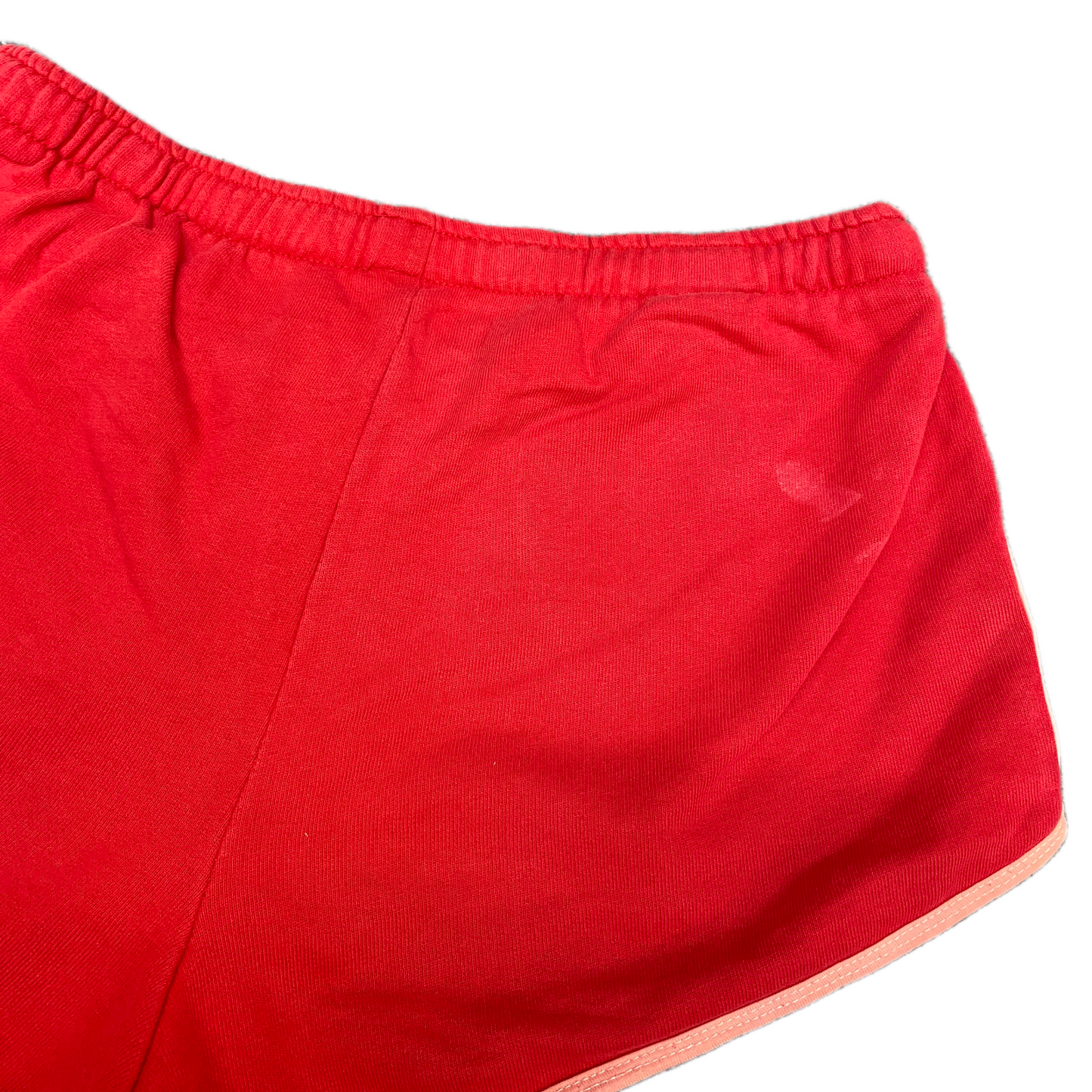 Running Sprinter Shorts Womens M 27" Waist Red Athletic Gym Workout Dolphin Hem