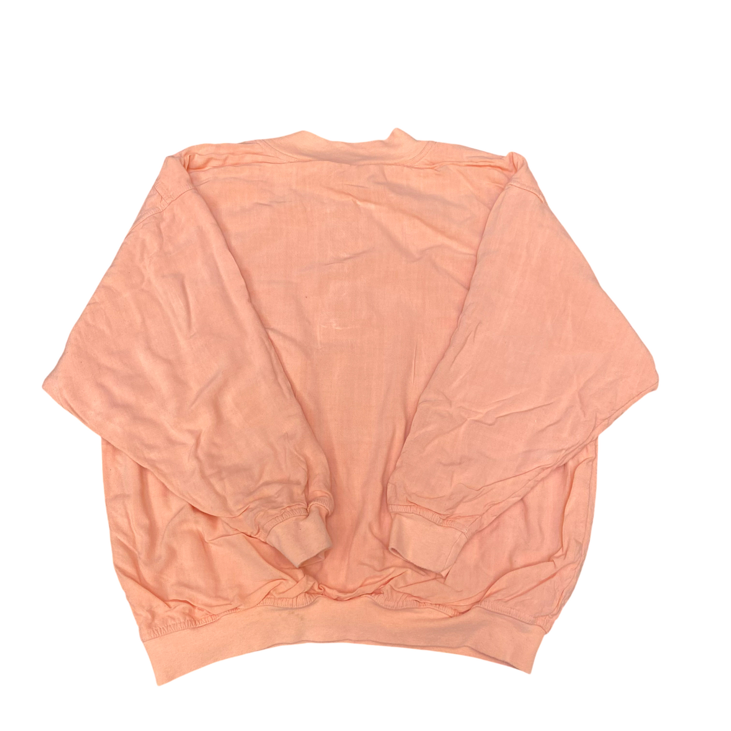 Passport Sweatshirt Womens Large Pink Art Decoration Graphic 1/4 Snap Front