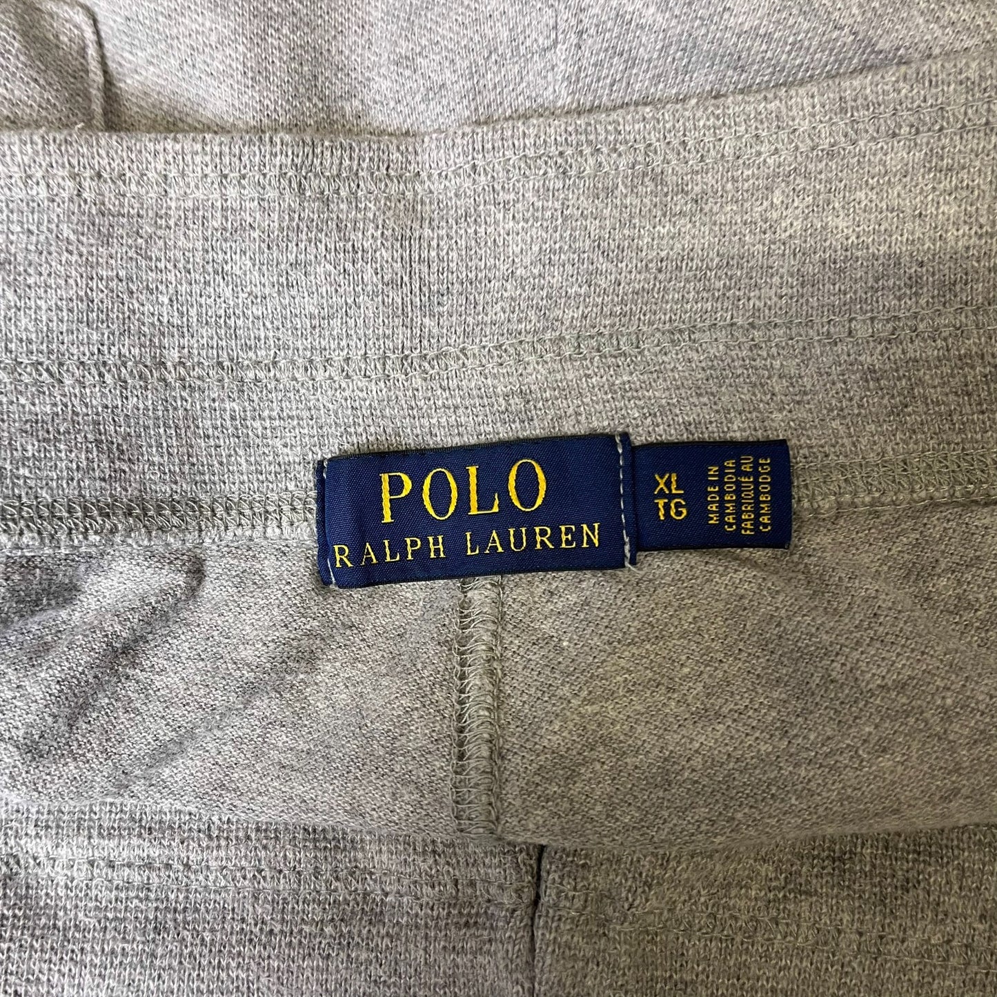 Polo Ralph Lauren Sweat Shorts Mens XL 37" Waist Grey Elastic Waist Drawstring