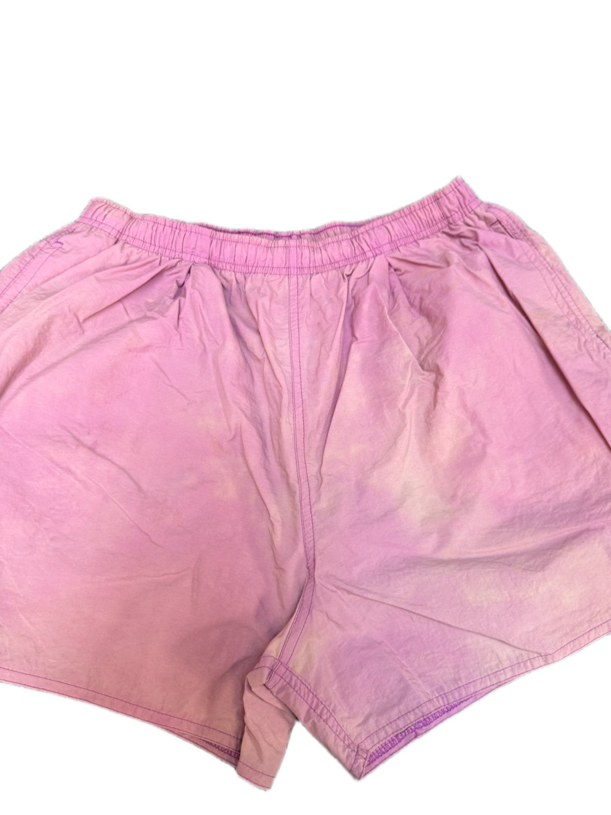 Vtg Nike Swim Trunks Shorts Fits as Mens S 29" Waist Pink Surf Surfing Pull On