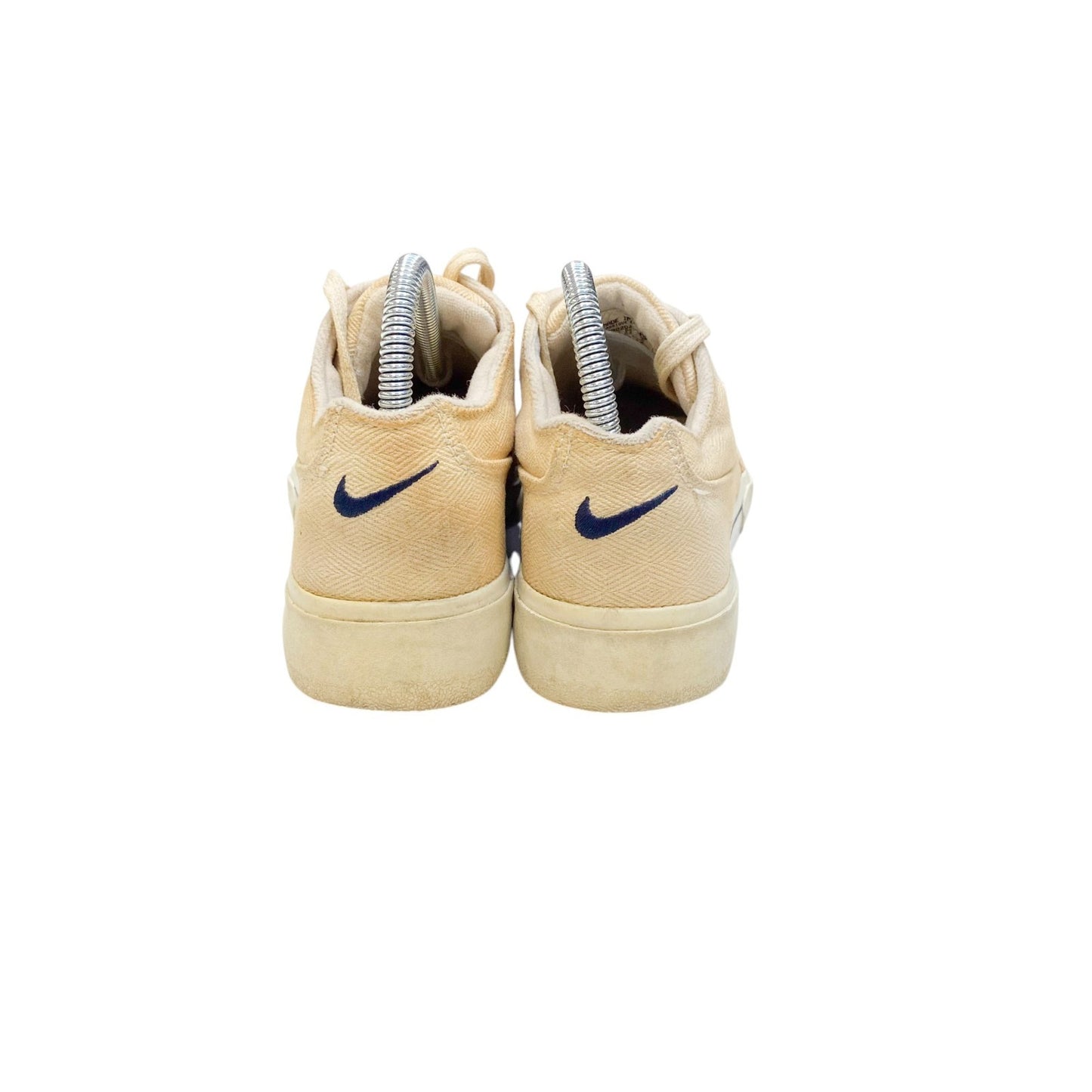 Vintage Nike GTS Skate Sneakers Women's 4.5 Beige Canvas Swoosh Casual Lace Up