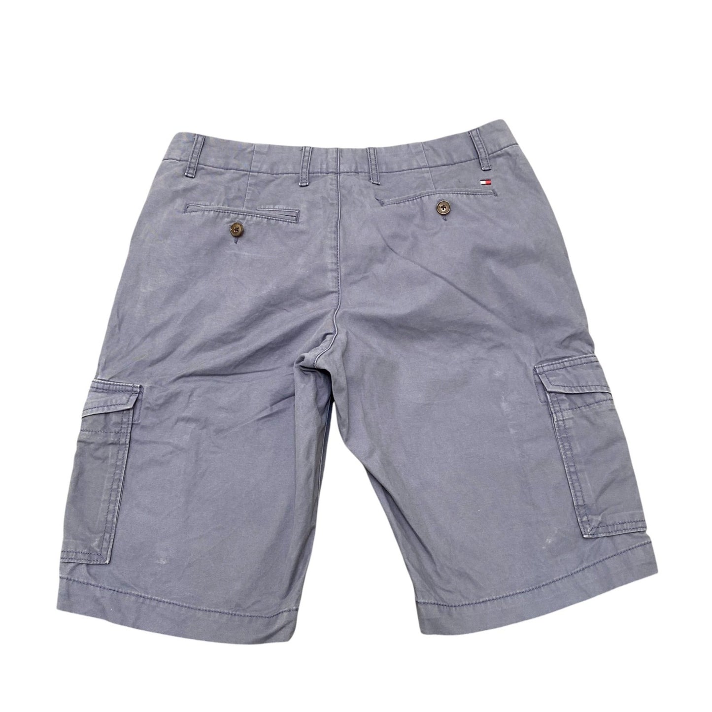 Tommy Hilfiger Cargo Shorts Mens Medium Grey Flat Front Outdoor Hiking Comfort