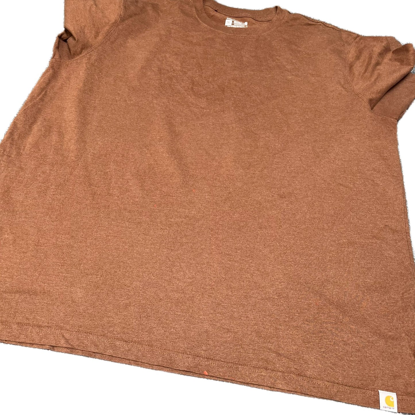 Carhartt T-Shirt Mens XL Brown Graphic Logo Relaxed Fit Short Sleeve Summer Tee