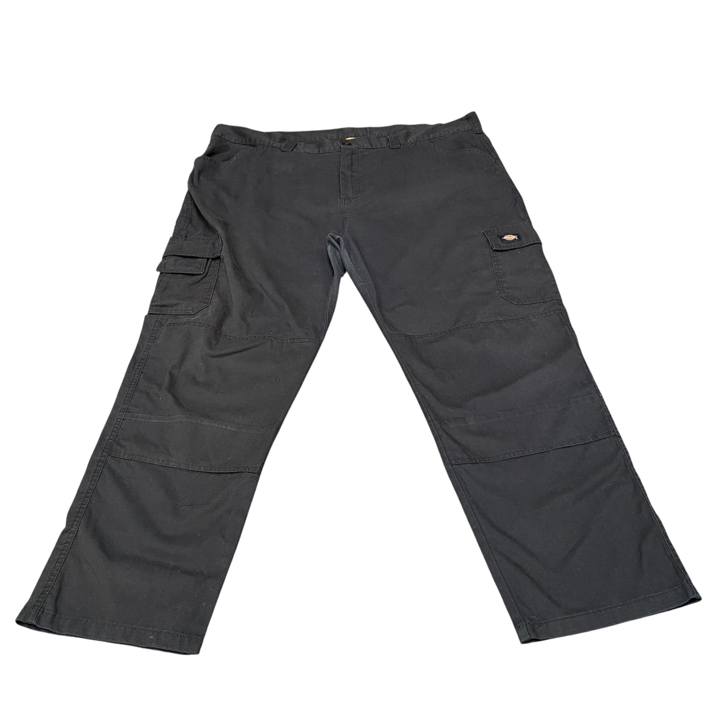 Dickies Workwear Cargo Trousers Mens 49" Waist Black Twill Low Waist Relaxed Fit