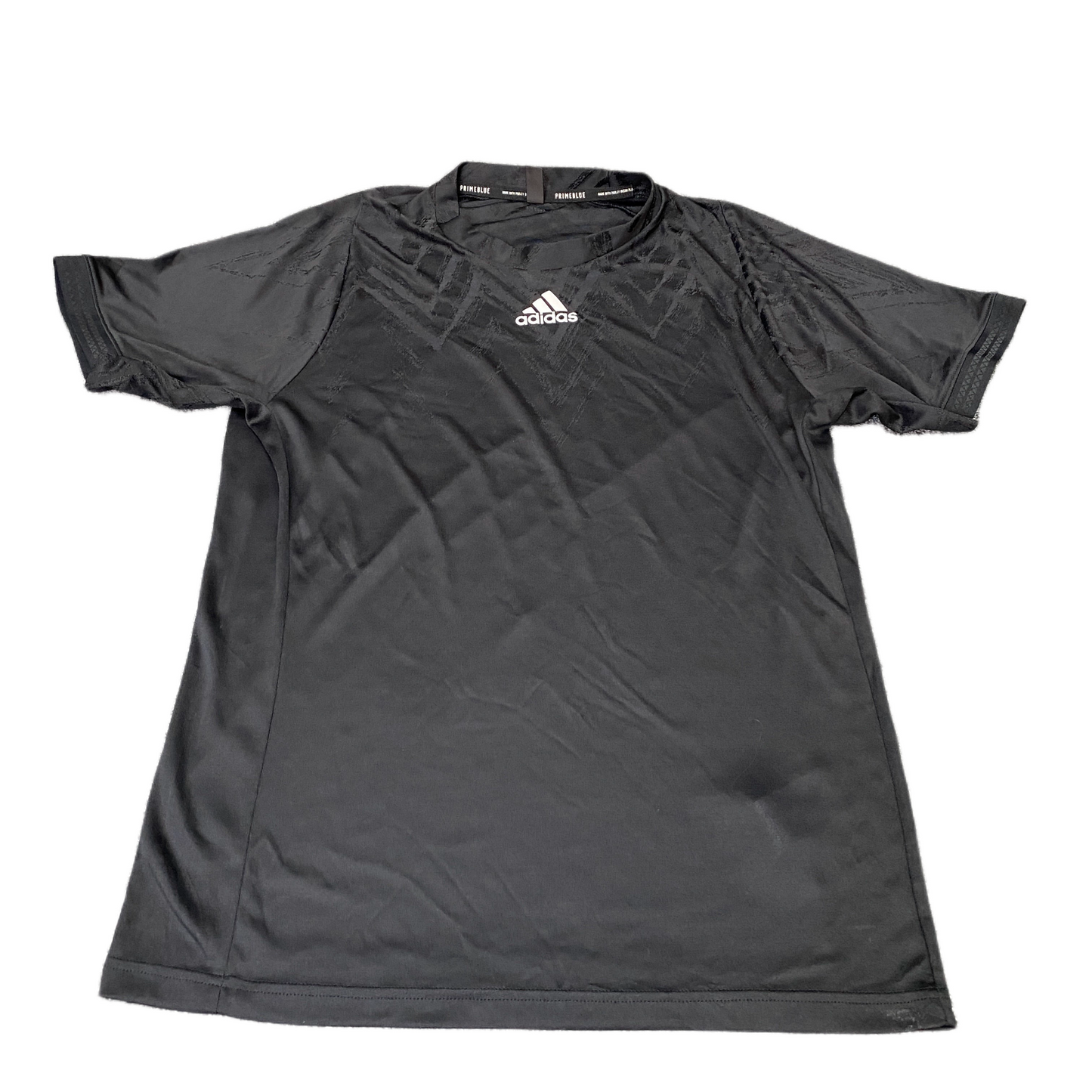 Adidas Primeblue T-Shirt Womens M Black Graphic Logo Short Sleeve Summer Tee
