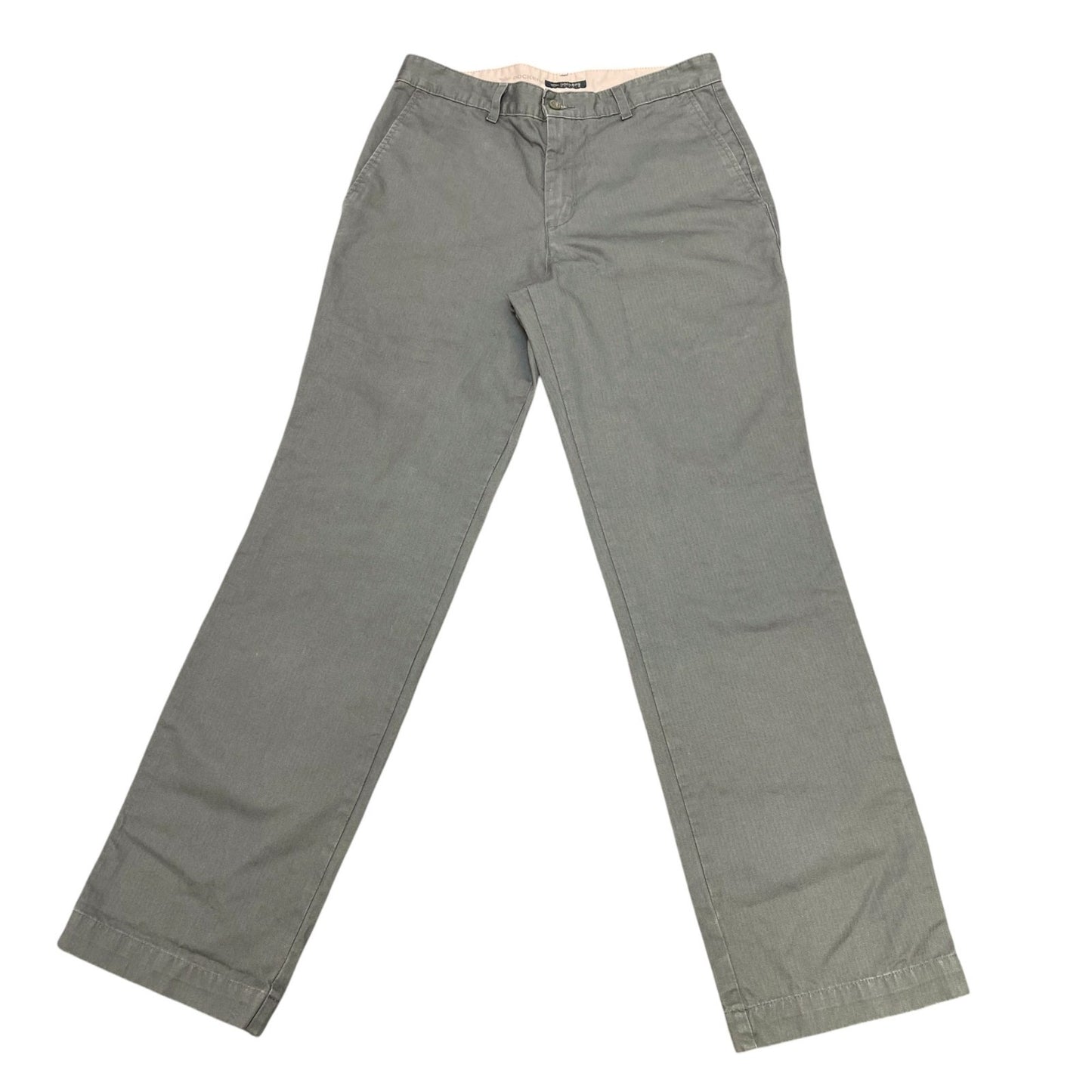 DOCKERS Trousers Mens Medium Green Pockets Straight Fit Comfort Workwear Outdoor