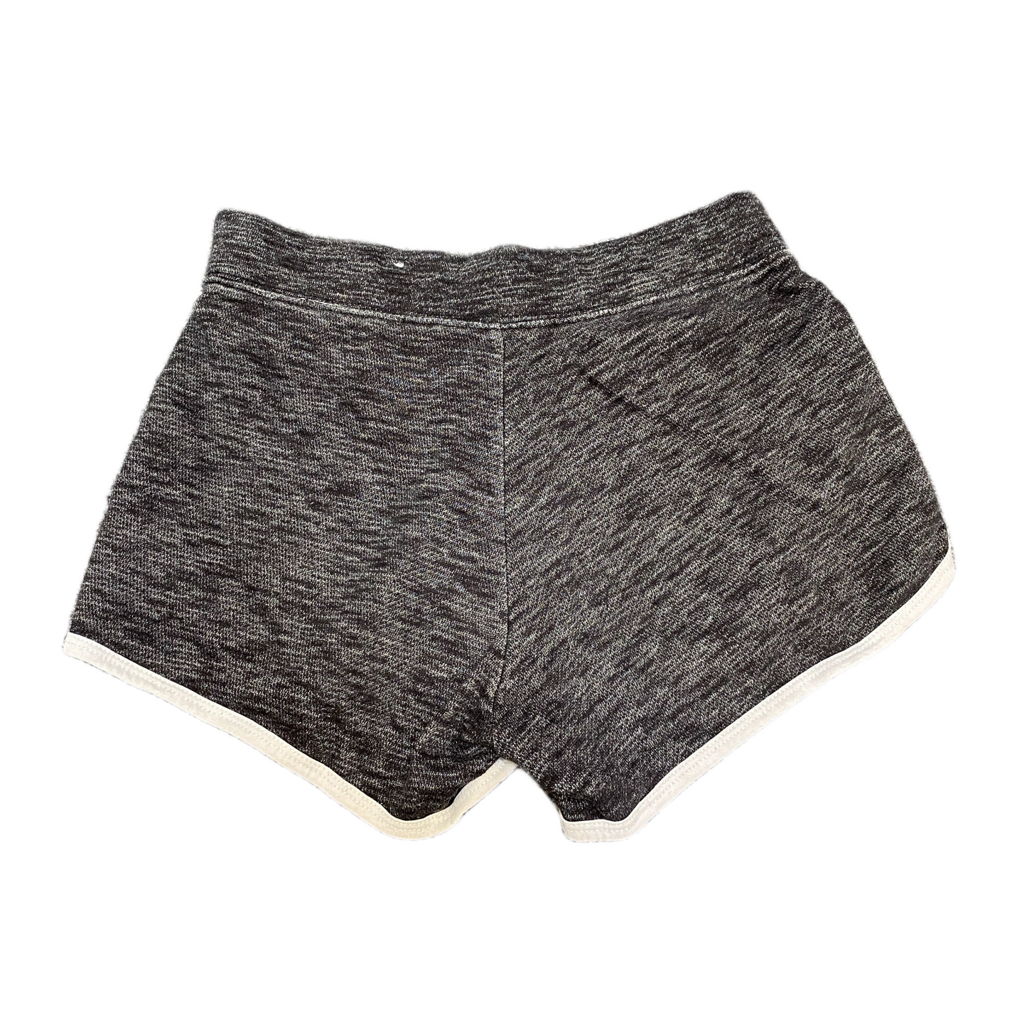 Running Sprinter Shorts Womens M 25" Waist Grey Athletic Gym Workout Dolphin Hem