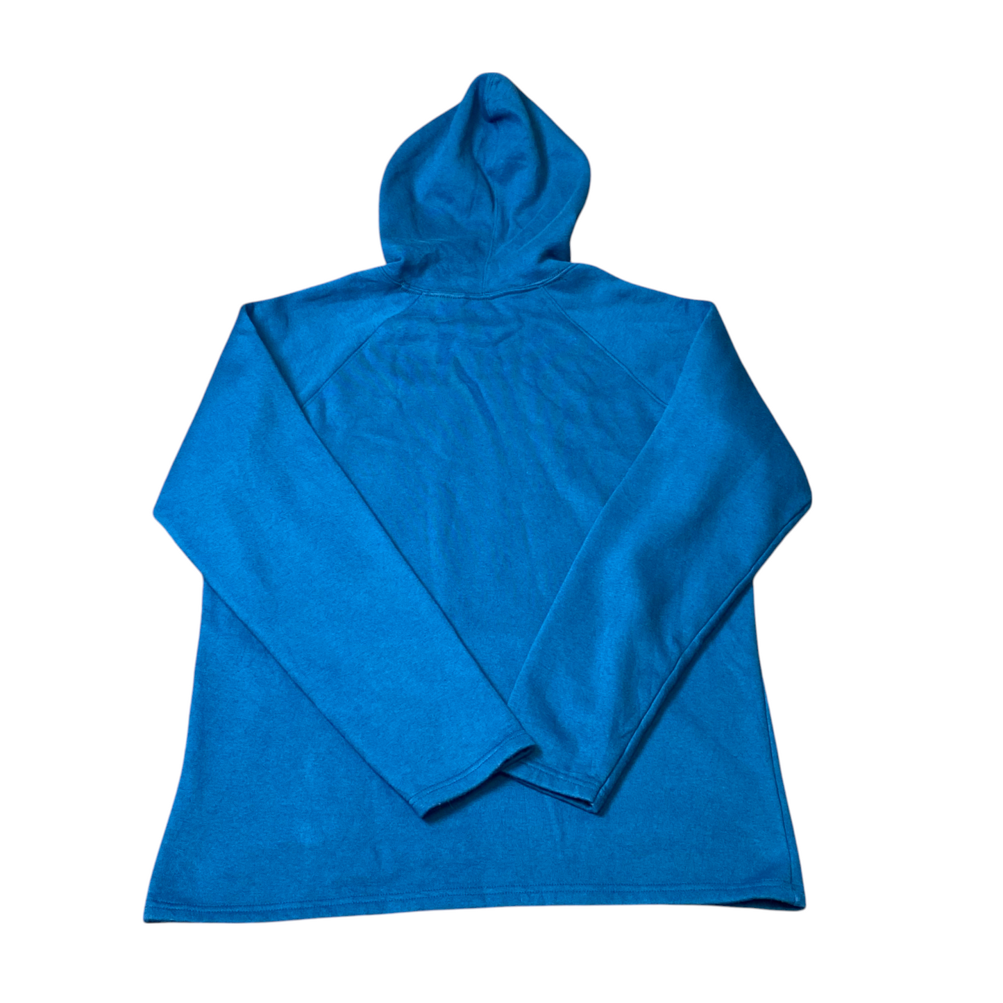 adidas Hoodie Womens MD Blue Fleece Lined 3 Stripes Panel Logo Vintage Pullover