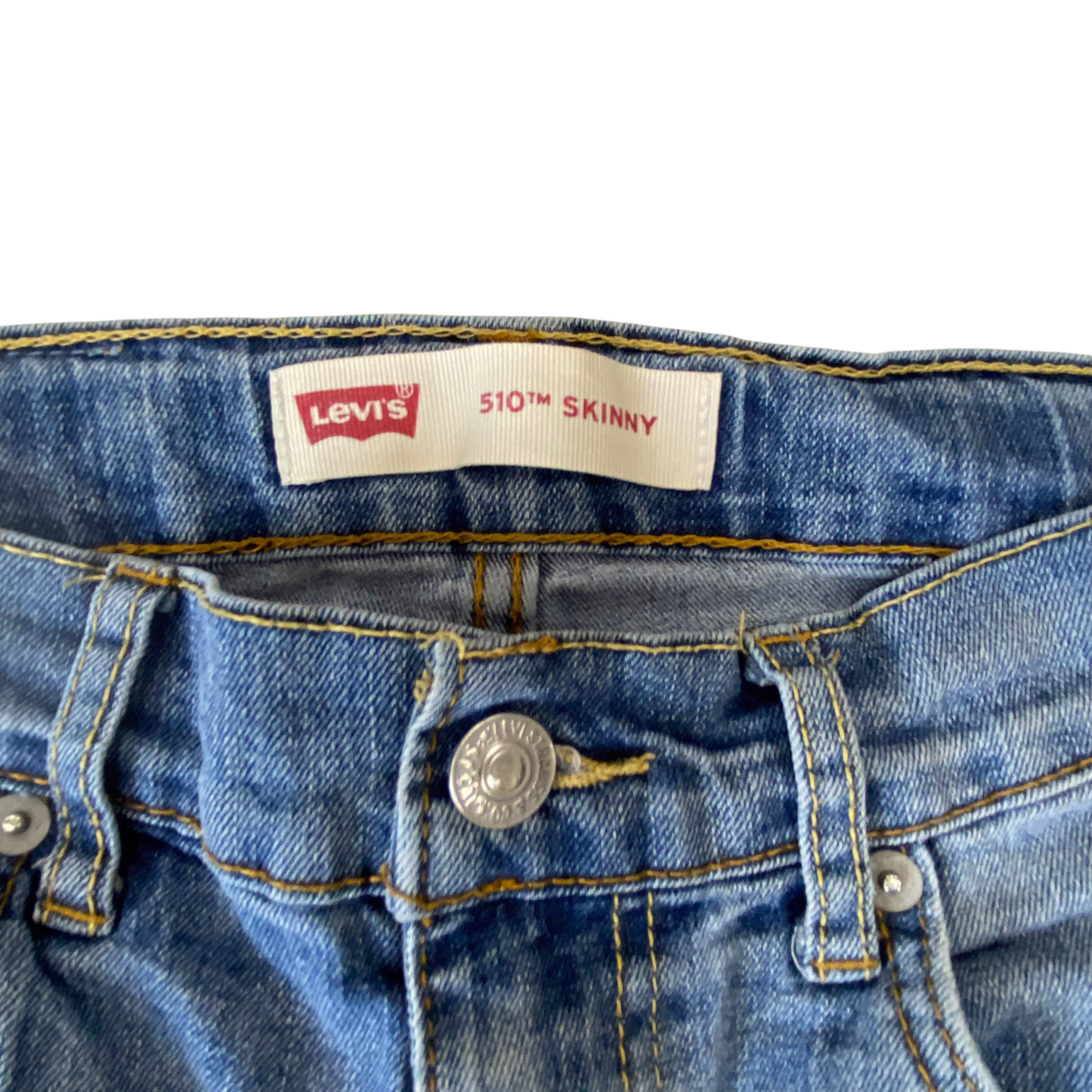 Levi's Jeans Womens 25W 27L Blue Denim 5-Pocket Red Tab Comfort 510 Skinny Leg