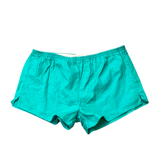 Sprinter Running Shorts Womens 36W Green Elastic Waist Pocket Stretch Athletic