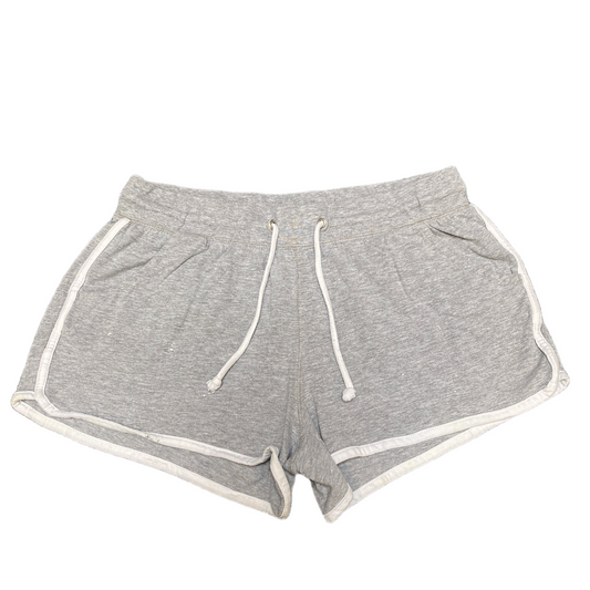 Running Sprinter Shorts Womens M 30" Waist Grey Athletic Gym Workout Dolphin Hem