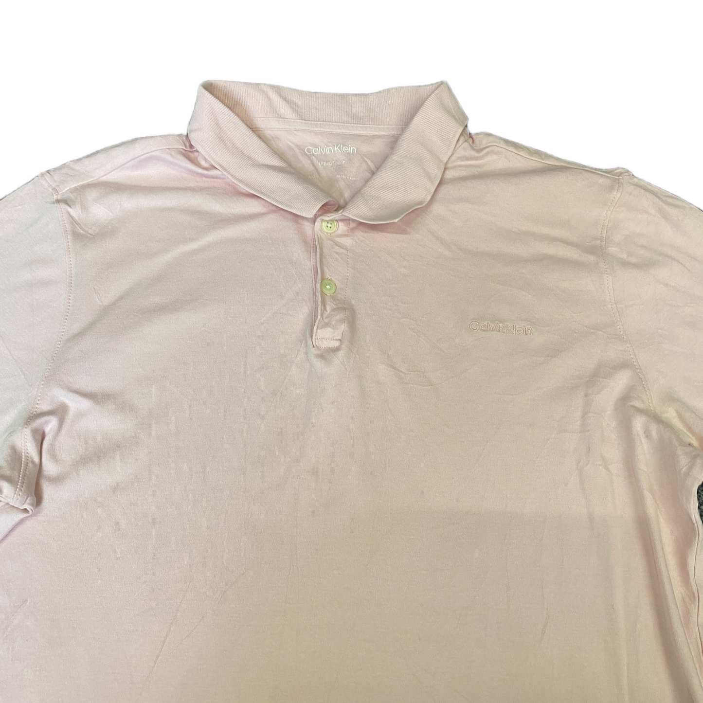 Calvin Klein Polo Shirt Womens Small Pink Golf Performance Short Sleeve Popover