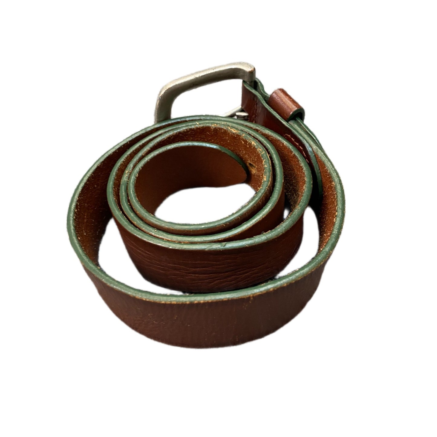 Waist Belt Mens Buffalo Leather Adjustable Stainless Steel Buckle 36.5 inches