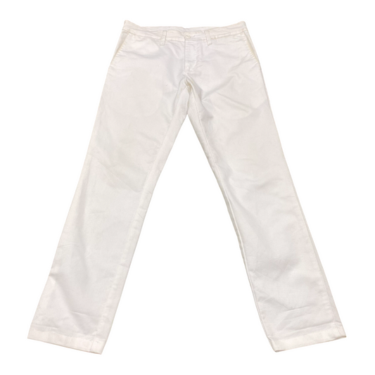 Carhartt Trousers Womens Large White Straight Fit Slash Pockets Workwear Chino