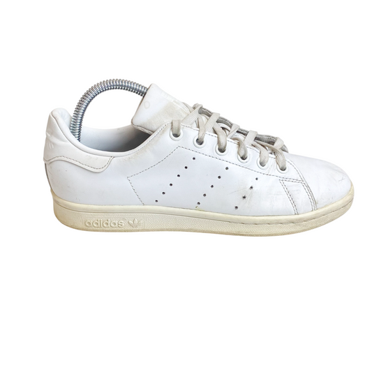 adidas Stan Smith Running Low Sneakers Junior UK 4.5 White Leather Lace Up